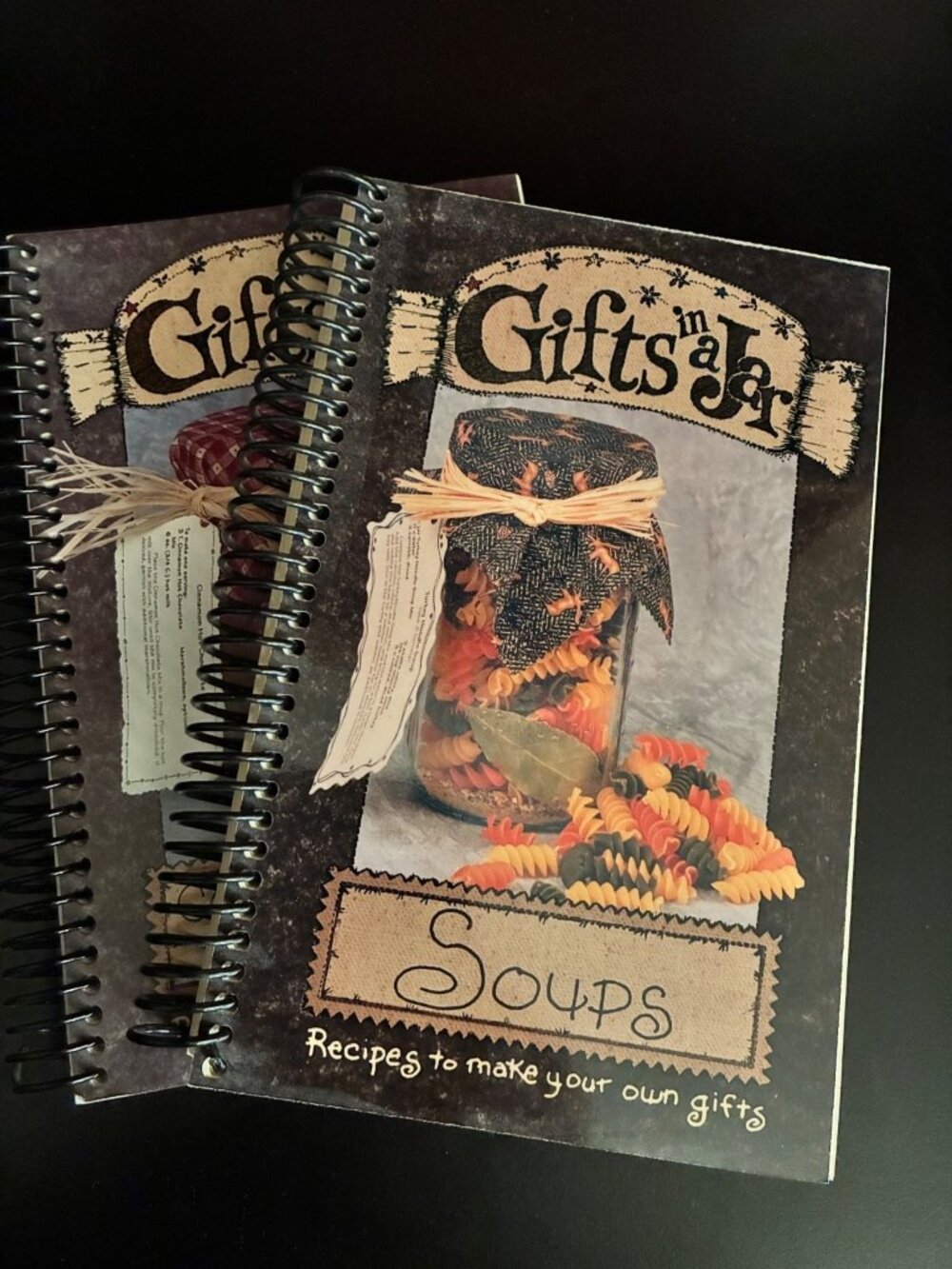 Gifts in a Jar Soups & Cocoas Cappuccinos Coffees Teas Recipe Cookbooks Set